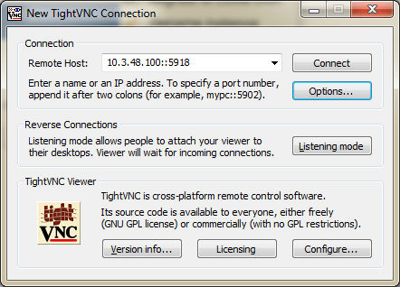 7. Conexión TightVNC